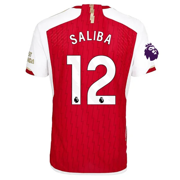 William Saliba Arsenal 23/24 Authentic Home Jersey