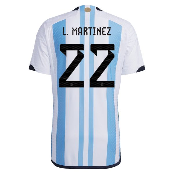 Lautaro Martínez Argentina 22/23 Authentic Home Jersey