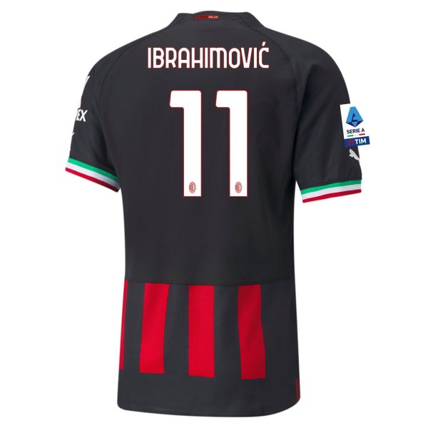 Zlatan Ibrahimović AC Milan 22/23 Authentic Home Jersey