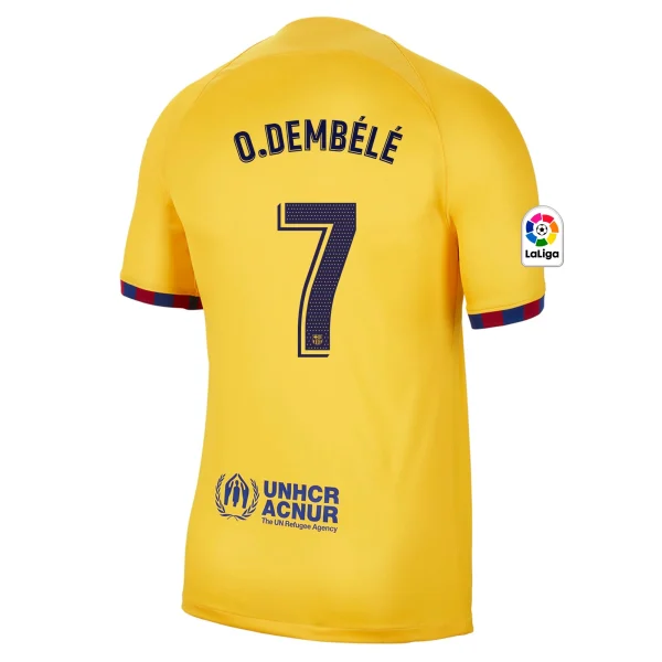 Ousmane Dembélé Barcelona 22/23 Senyera Fourth Jersey