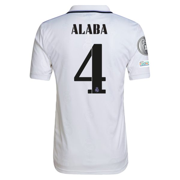 David Alaba Real Madrid 22/23 UCL Home Jersey