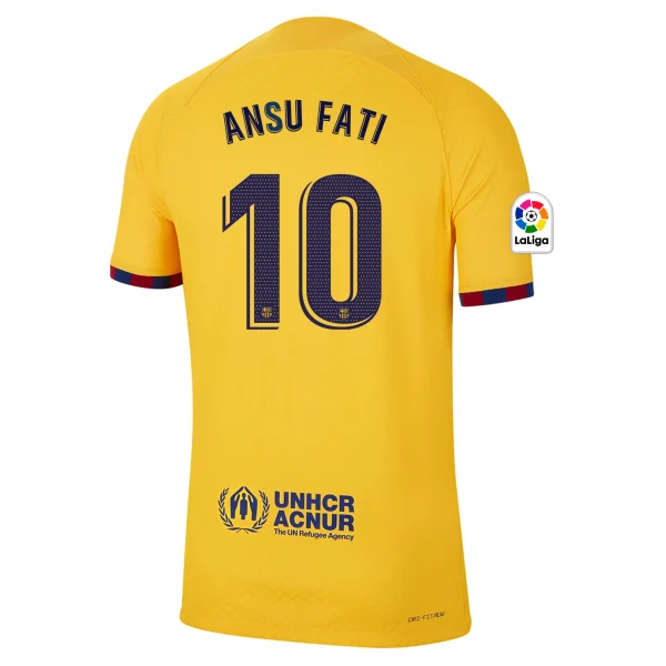 Ansu Fati Barcelona 22/23 Authentic Senyera Fourth Jersey