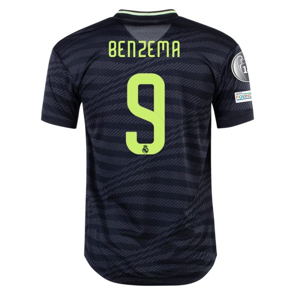Karim Benzema Real Madrid 22/23 UCL Authentic Third Jersey
