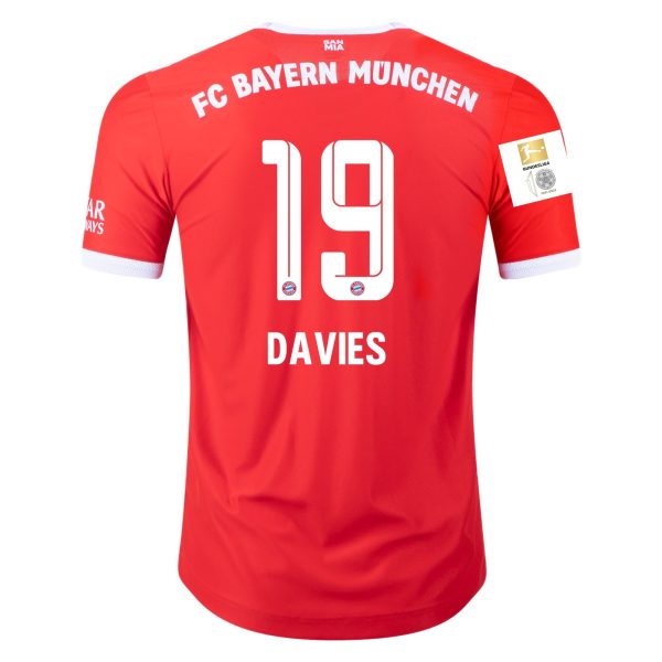 Alphonso Davies Bayern Munich 22/23 Authentic Home Jersey