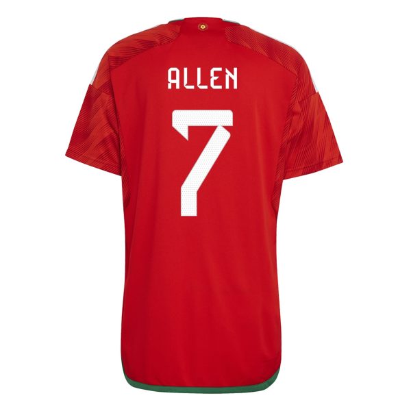 Joe Allen Wales 22/23 Home Jersey