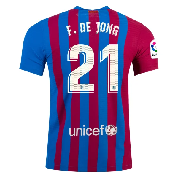 Frenkie de Jong Barcelona 21/22 Authentic Home Jersey