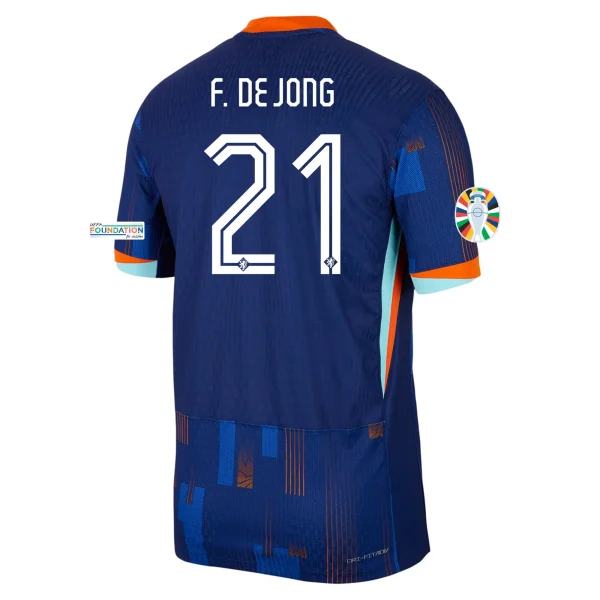Frenkie de Jong Netherlands 24/25 Authentic Away Jersey